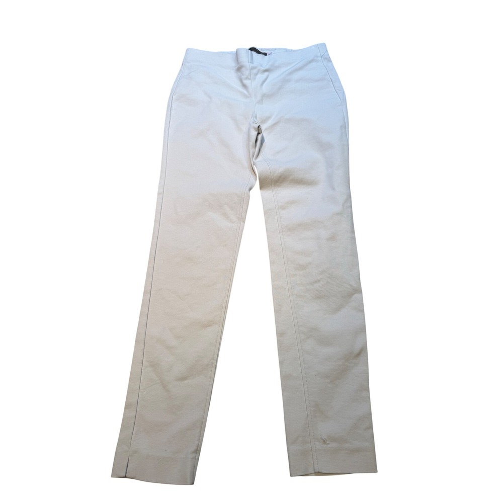 Crosby by Mollie Burch Womens Slim Fit Pull On Trousers Beige Size 2 Side Slit